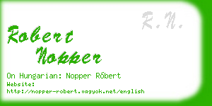 robert nopper business card
